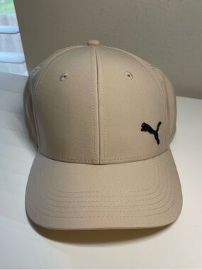 Puma Tan Baseball Cap with Black Puma Logo